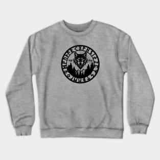 Runic Wolf & Forest Crewneck Sweatshirt